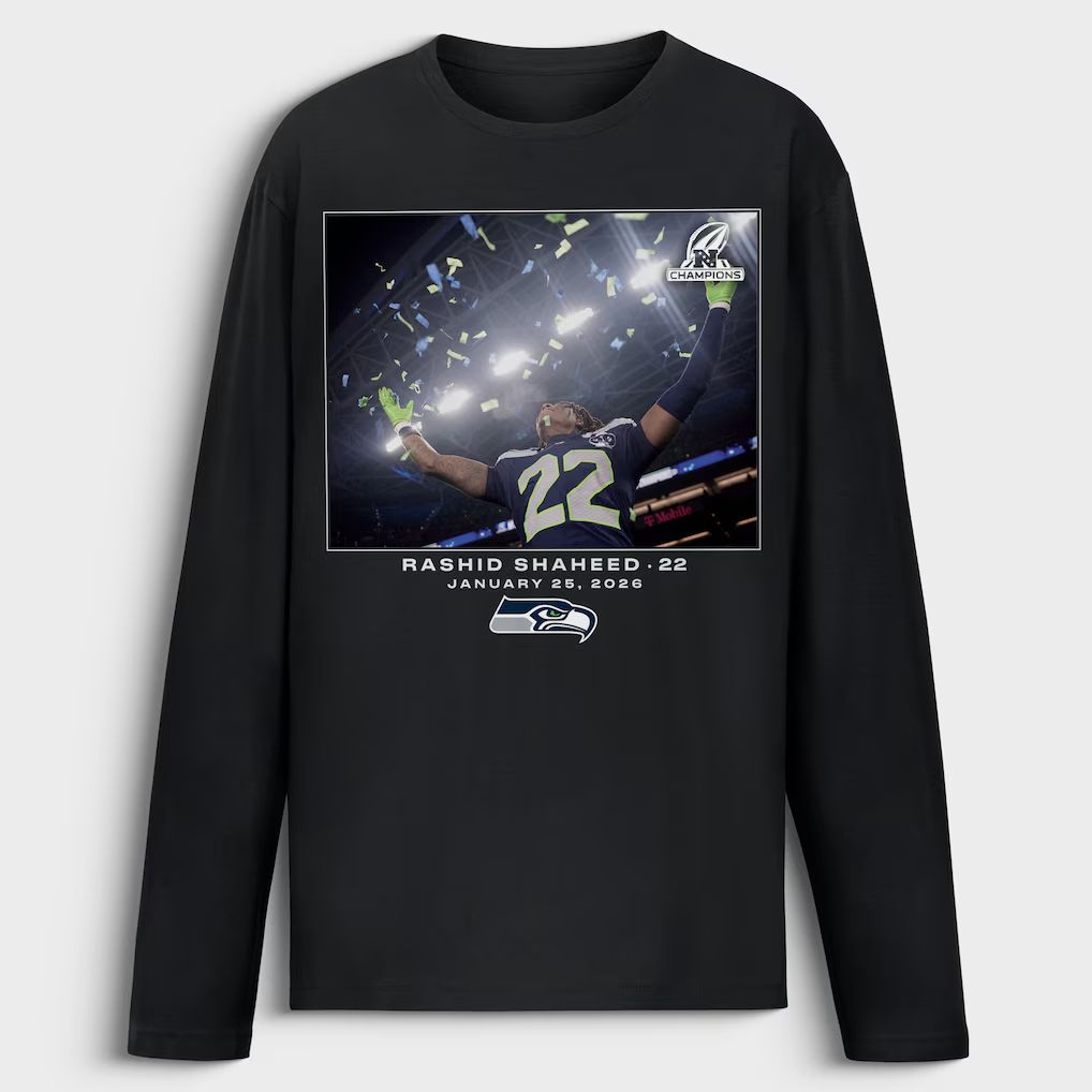 Men 2026 Nike NFL Seattle Seahawks  long sleeved T-shirt black 011